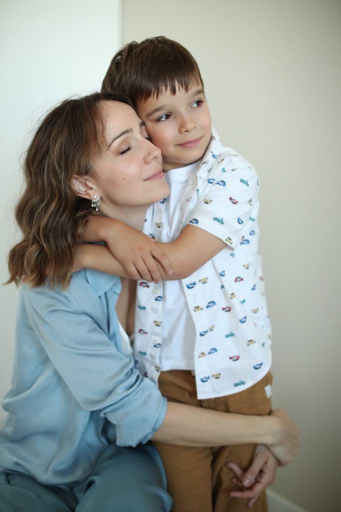 Валерия Ланская с сыном Артемием