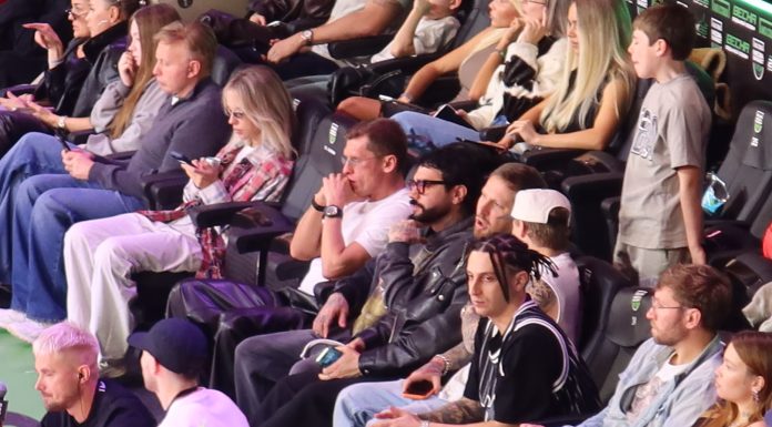 Тимати и Гуф пришли поддержать свою команду на MEDIA BASKET